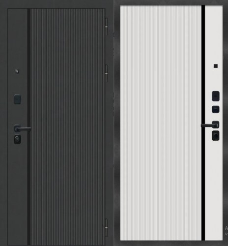 M9 ФЛП-39 Черная шагрень - ФЛП-39 Velluto Bianco AG 7009